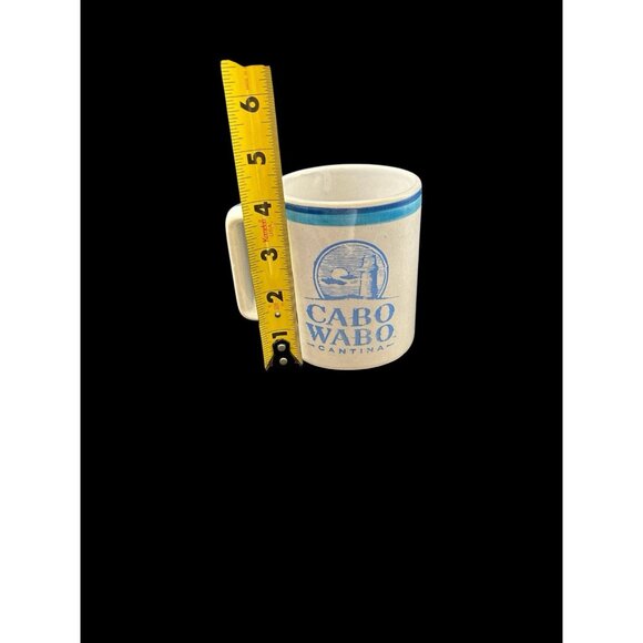 Cabo Wabo Cantina Ceramic Blue White Coffee Mug Cup Collectible 12oz - Picture 6 of 7